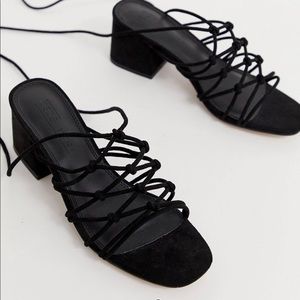 NEW ASOS Harvie Knotted detail block sandals